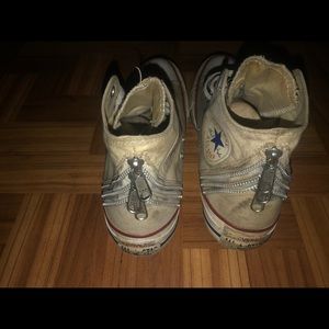 Mens Size 7 Triple Zip All star Chuck Taylor white